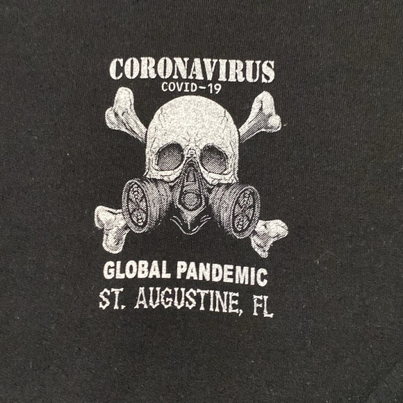 Global Pandemic Sweatshirt Hoodie St Augustine Florida Black Size Small - Picture 8 of 10